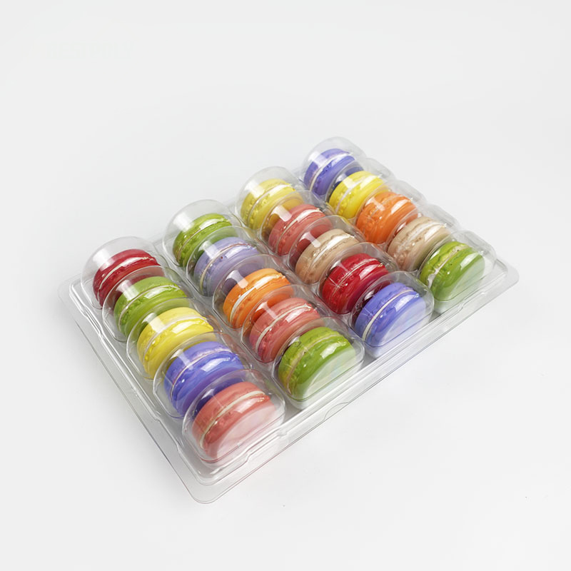 20 macarons blister container