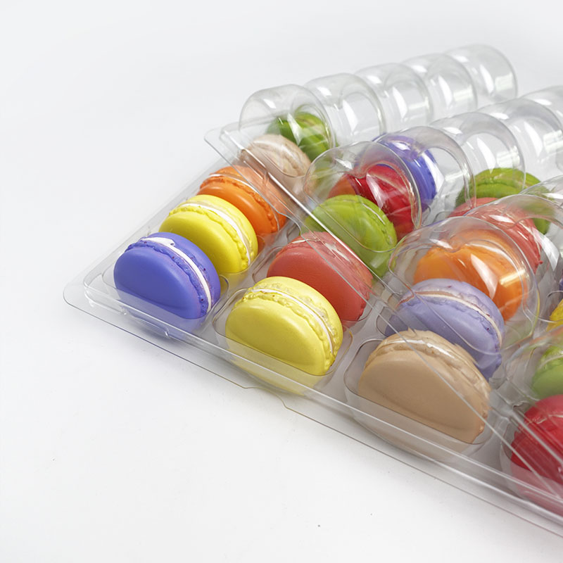 20 macarons blister container