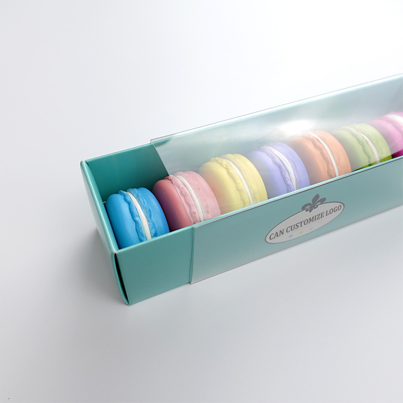 7 macaron slid drawer paper box