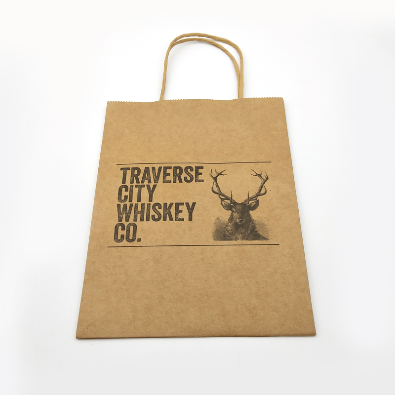 Custom kraft shopping bag