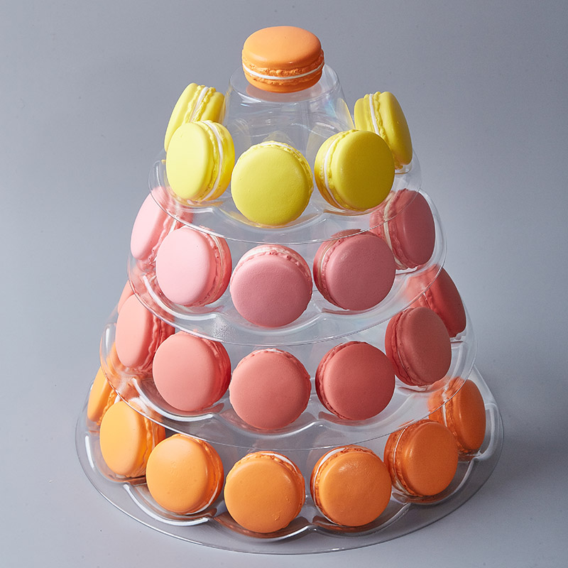 4 tiers macaron tower