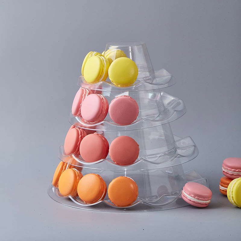 4 tiers macaron tower