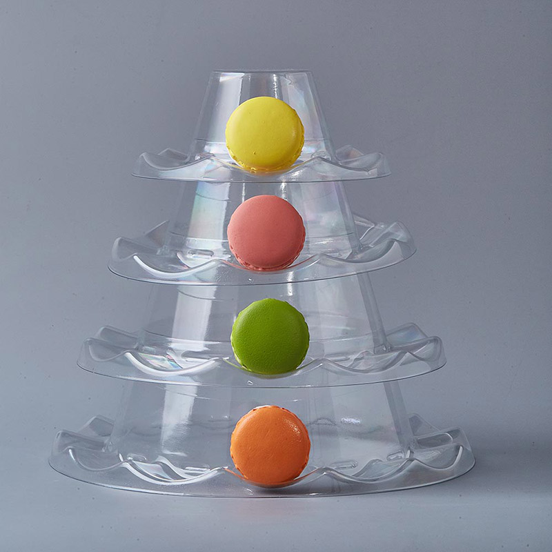 4 tiers macaron tower