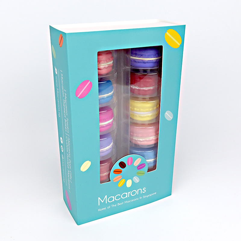 12 macaron paper drawer box