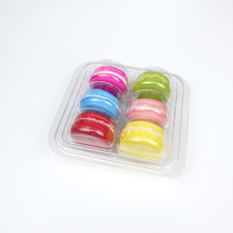 6 macarons plastic blister tray