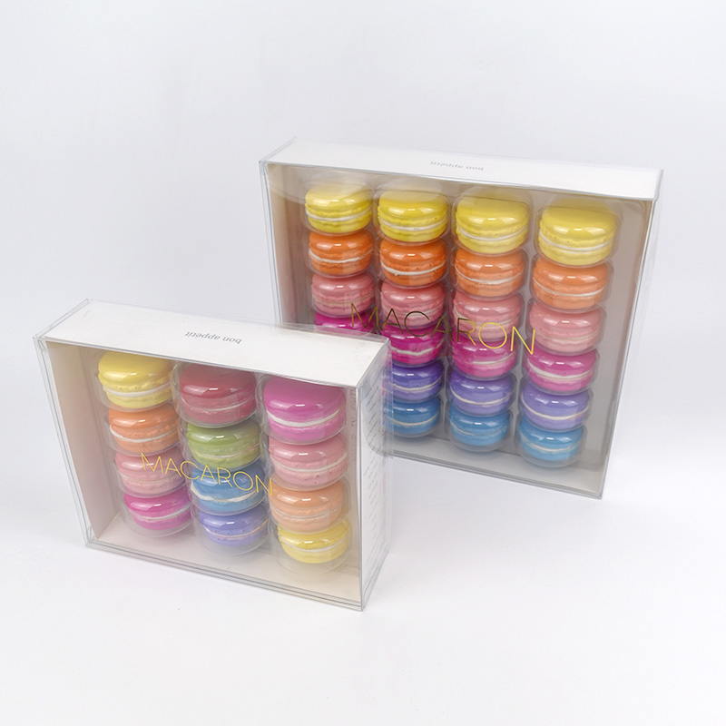 macaron plastic gift box