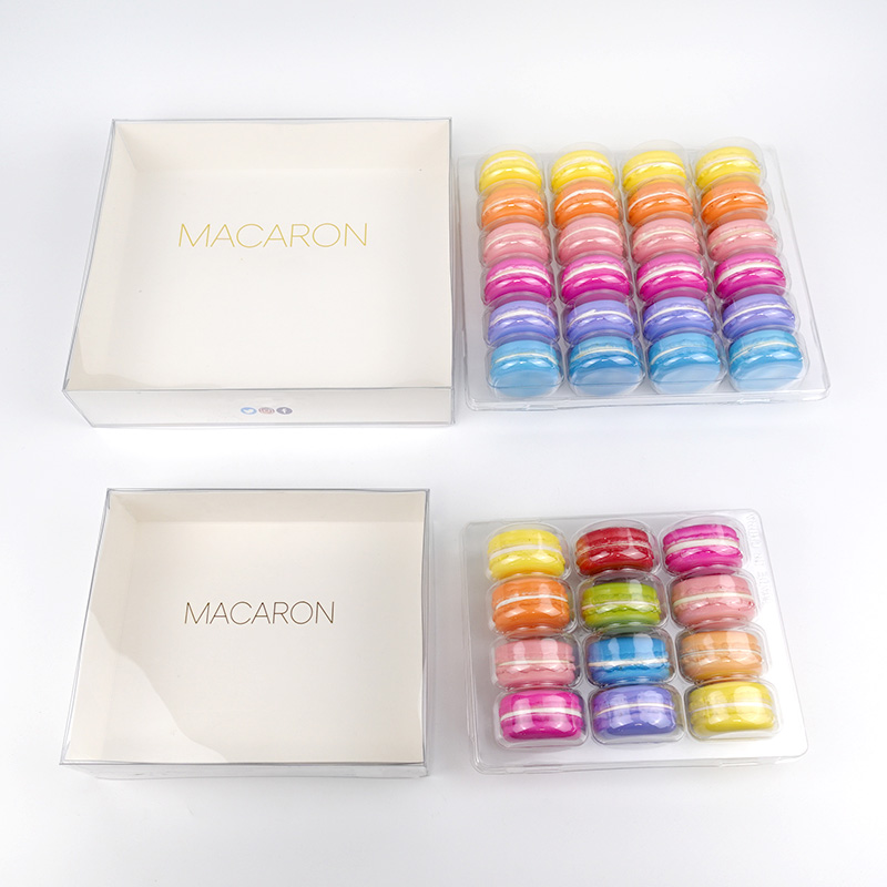 macaron plastic gift box