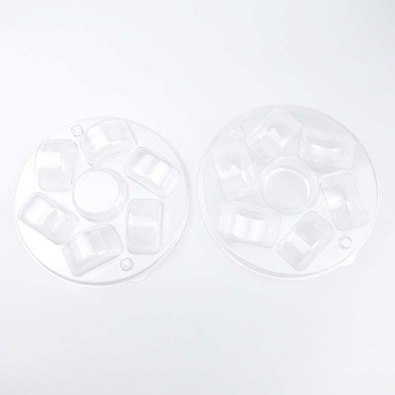 7 pcs macaron cookie round packaging plastic blister tray