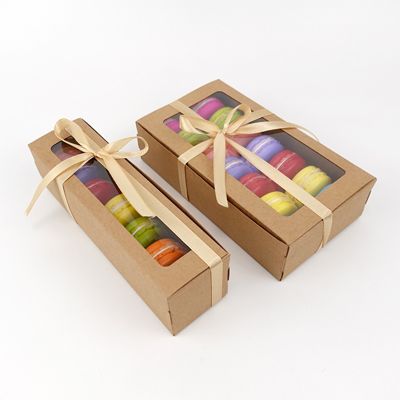 macaron kraft paper box