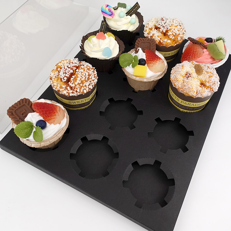 12 cupcakes plastic gift box