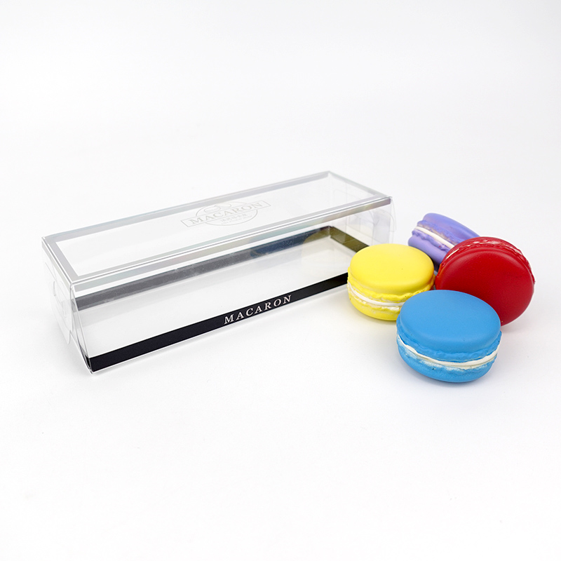 Boite plastique PET transparent 6 macarons