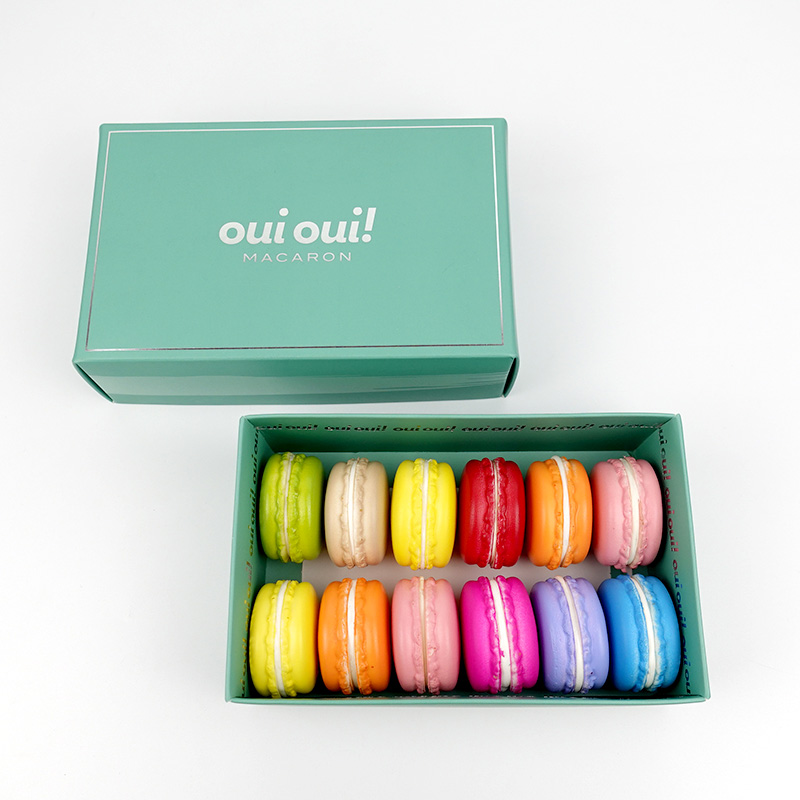 Coffret papier 12 macarons