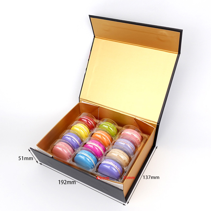 Coffret cadeau 12 aimants en papier macaron