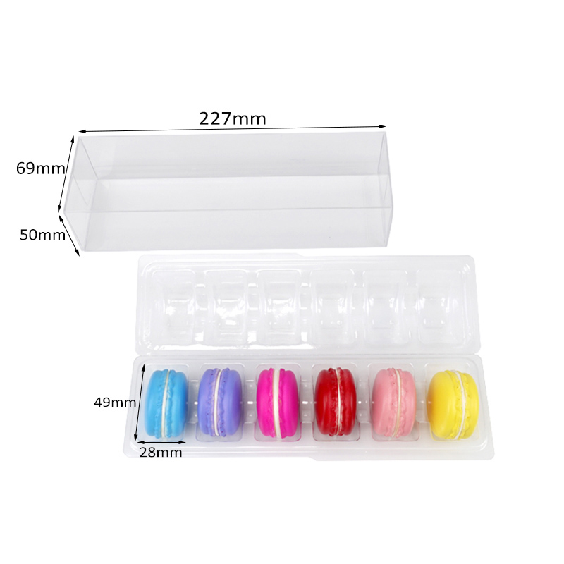 Coffret plastique 6 macarons