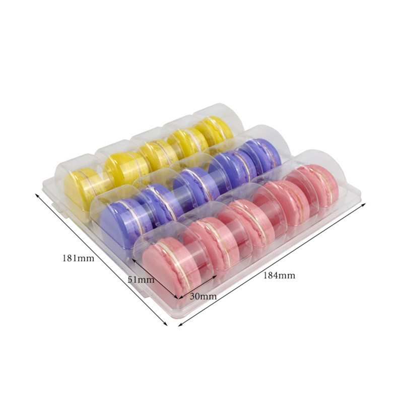 Plaque blister transparente 15 macarons