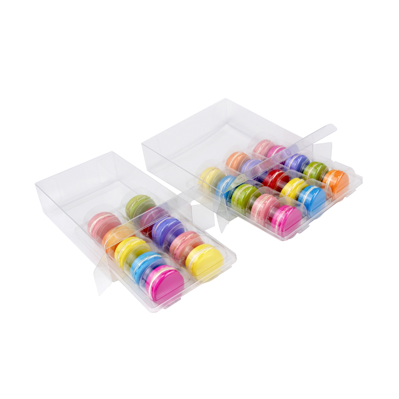 Coffret 10 15 boîtes plastique macarons