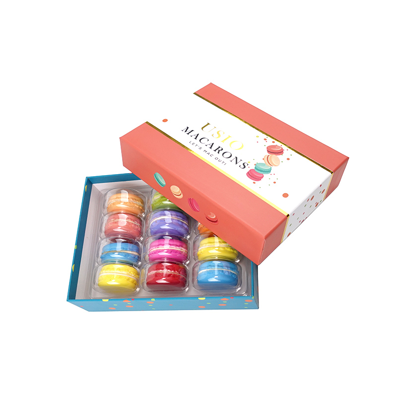 Coffret carton 12 macarons