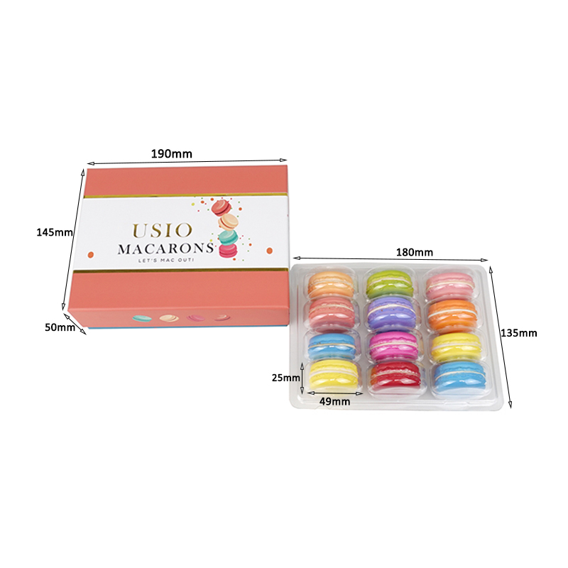 Coffret carton 12 macarons