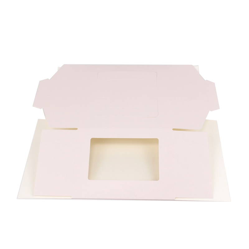 Boîte en papier à gâteau carrée de 5" avec fenêtre