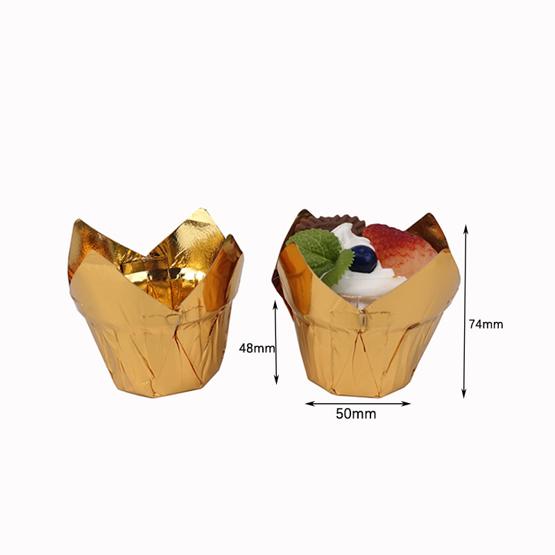 Doublures en papier pour cupcakes tulipes, résistantes à la graisse