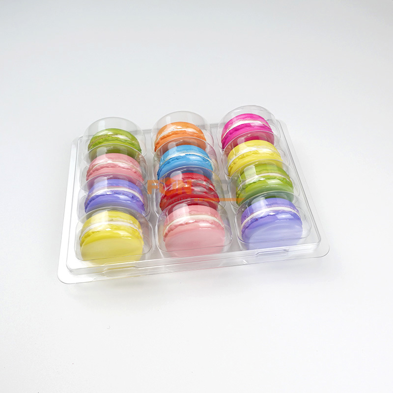 Plaquette blister transparente 12 macarons