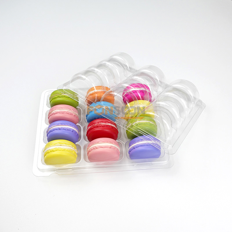 Plaquette blister transparente 12 macarons