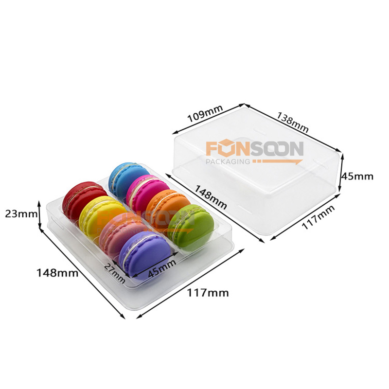 Boite plastique 8 macarons