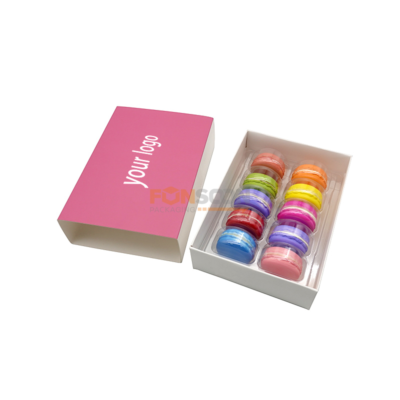 Coffret cadeau 10 macarons en papier