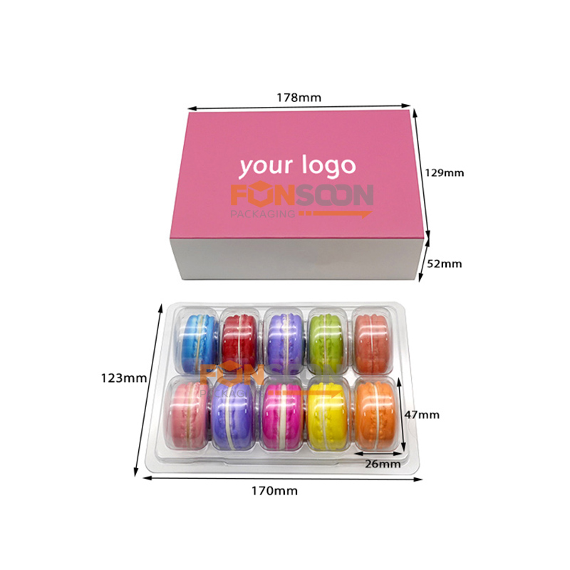 Coffret cadeau 10 macarons en papier