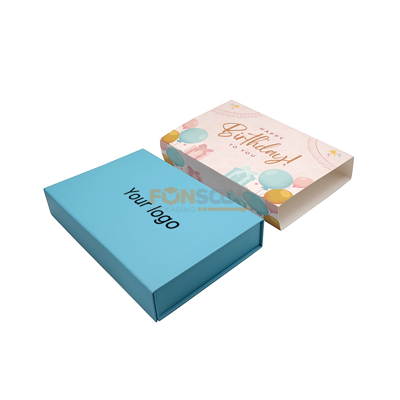 Boite carton aimantée 24 macarons avec insert