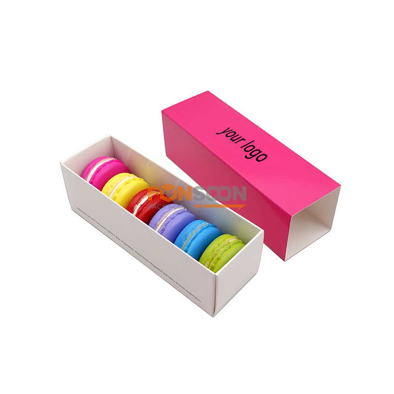 Boîtes en papier macarons personnalisées