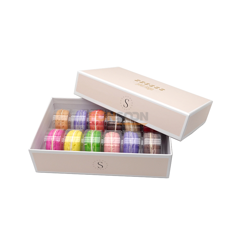 Coffret cadeau cartonné 12 macarons