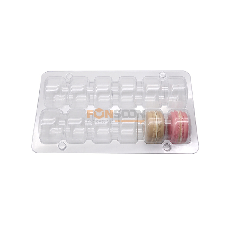 Boite blister plastique 12 macarons