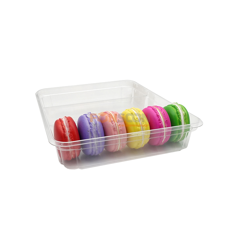 Plateau de présentation en plastique pour macarons à dessert