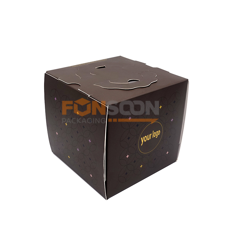  5 inch cake paper box with top handle