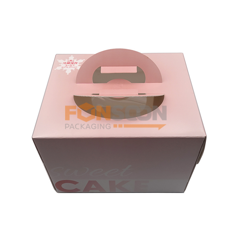 9 inch cake paper box with handle