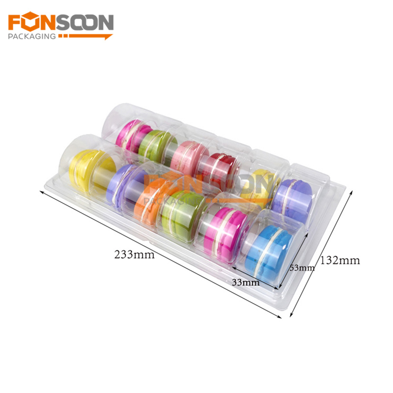  12 macarons clamshell blister box