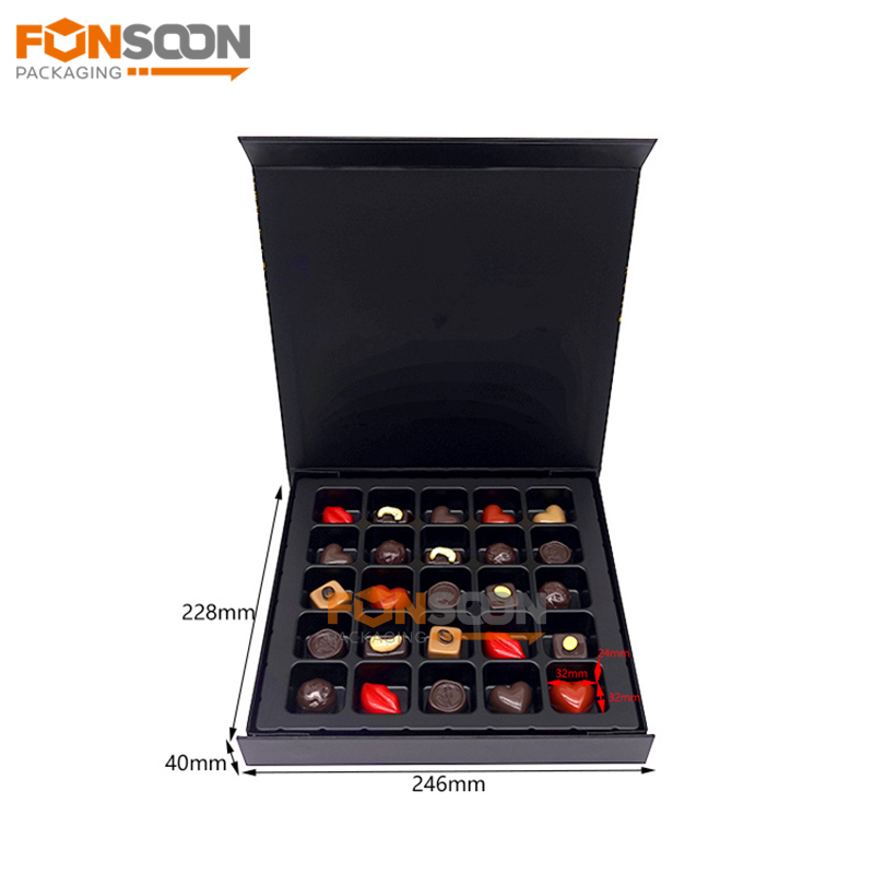 12 24 chocolates magnetic gift box with insert