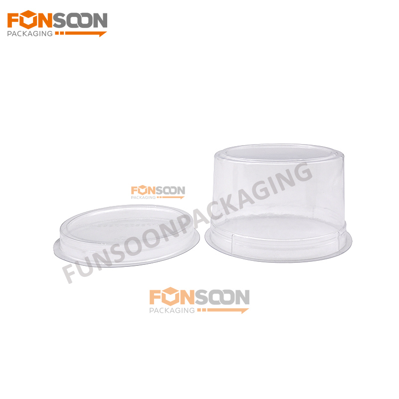 round cake plastic blister container