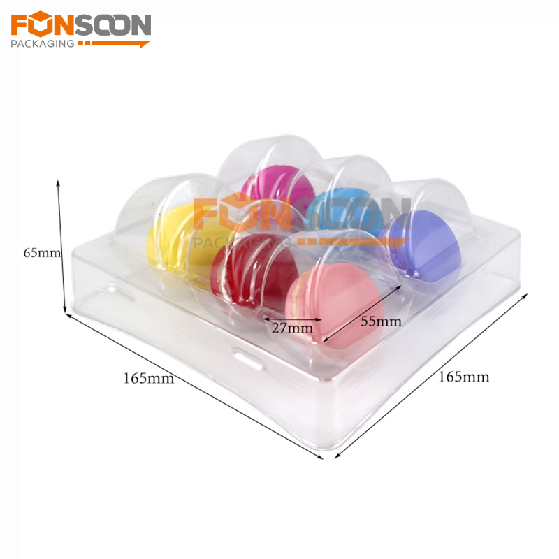 6 pack macarons plastic container