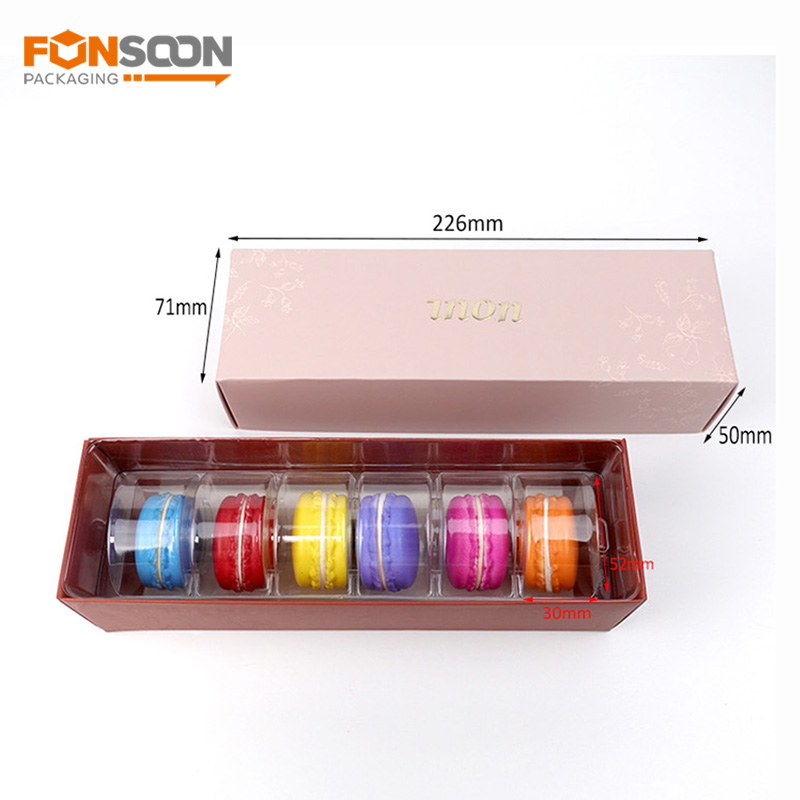 6 packs macaron paper gift box