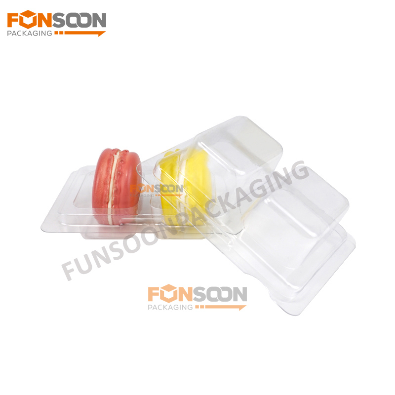 2 cavity dessert plastic blister box