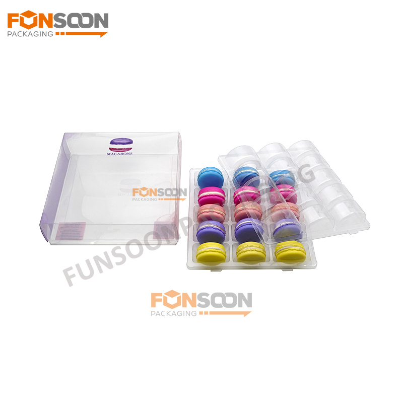 Boîte plastique pour 15 macarons