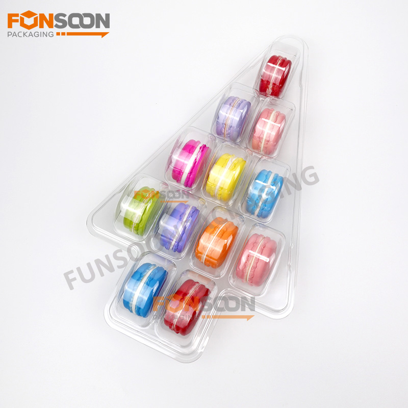 tree shape 12 macarons tray