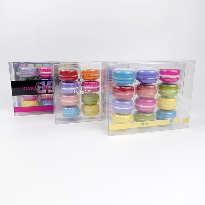 transparent macaron box