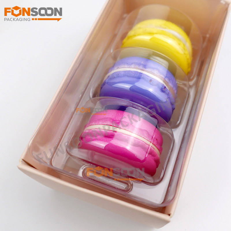 6 macaron paper drawer box with insert