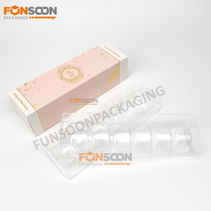 6 macaron paper drawer box with insert