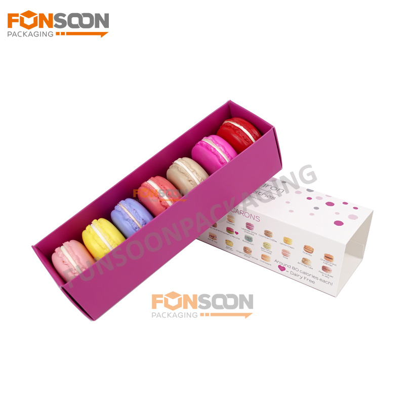 food grade paper macaron drawer box