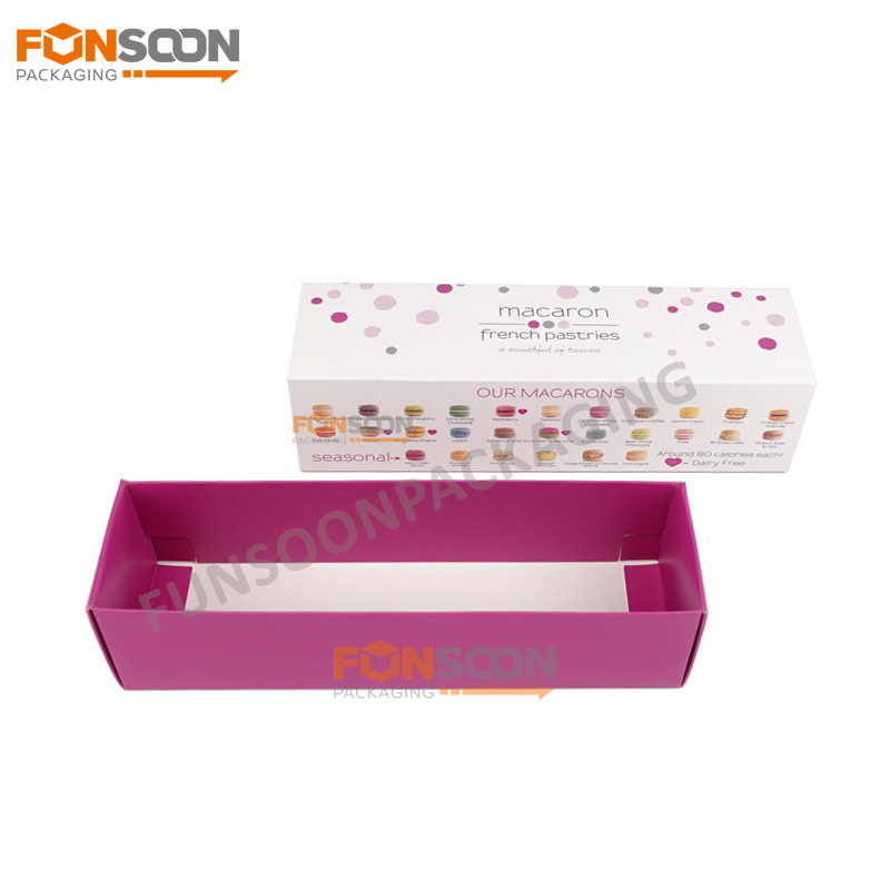 food grade paper macaron drawer box
