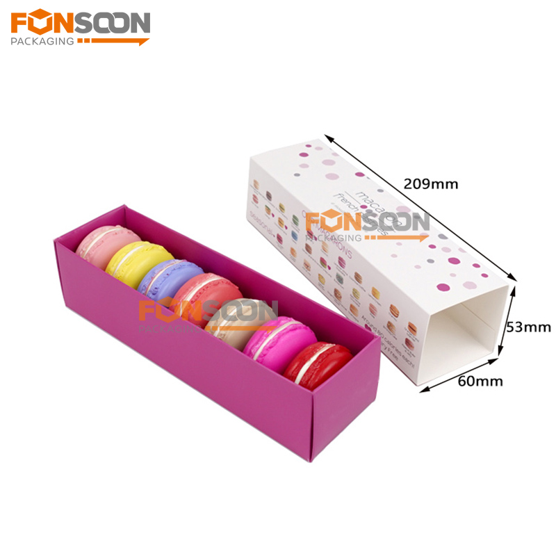 food grade paper macaron drawer box